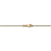 14k 1.15mm Machine-made Rope Chain Anklet - Image 3