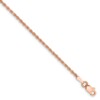 14k Rose Gold 1.50mm D/C Rope with Lobster Clasp Chain