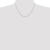 14k White Gold 1.5mm D/C Rope Chain - Image 2