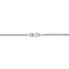 14k White Gold 1.5mm D/C Rope Chain Anklet - Image 3
