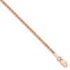 14k Rose Gold 1.75mm D/C Rope with Lobster Clasp Chain