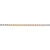 14k Tri-Color 1.75mm D/C Rope Chain - Image 3