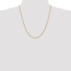 14k 2mm D/C Rope with Lobster Clasp Chain - Image 2