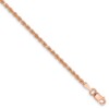 14k Rose Gold 2mm D/C Rope with Lobster Clasp Chain