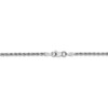 14k White Gold 2mm D/C Rope Chain - Image 3