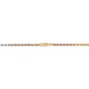 14k Tri-Color 2.5mm D/C Rope Chain - Image 4