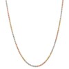 14k Tri-Color 2.9mm D/C Rope Chain