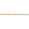 14k Tri-Color 2.9mm D/C Rope Chain - Image 4