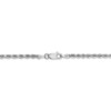 14k White Gold 2.75mm D/C Rope Chain - Image 4