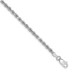 14k White Gold 2.75mm D/C Rope Chain