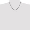 14k White Gold 3.5mm D/C Rope Chain - Image 2