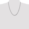 14k White Gold 3.5mm D/C Rope Chain - Image 2
