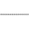 14k White Gold 3.5mm D/C Rope Chain - Image 3