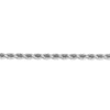 14k White Gold 4.5mm D/C Rope Chain - Image 3