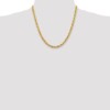 14k 5.5mm D/C Rope with Lobster Clasp Chain - Image 2