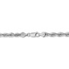 14k White Gold 5.5mm D/C Rope Chain - Image 4
