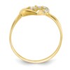 10k CZ Heart Ring - Image 2