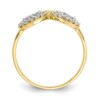 10k Double Heart CZ Ring - Image 2