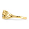 10k & Rhodium Double Heart CZ Ring - Image 4