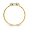 10k CZ Horse Shoe Ring - Image 2