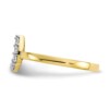 10k CZ Horse Shoe Ring - Image 4