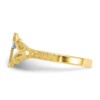 10k & Rhodium Polished Cross Ring - Image 4