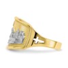 10k & Rhodium Ladies Last Supper Ring - Image 4