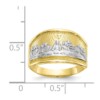 10k & Rhodium Ladies Last Supper Ring - Image 3
