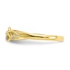 10k CZ Double Heart Ring - Image 3