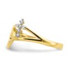 10K Heart and Cross Ring - Image 3