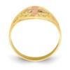 10K Two-Tone Cross Ring - Image 2