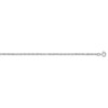 14K White Gold 1.35mm Carded Cable Rope Chain