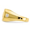 10k Men's Diamond and Black Onyx DAD Ring - Image 4