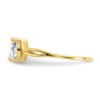 10k Polished Geniune White Topaz Birthstone Ring - Image 3